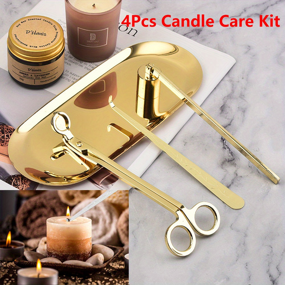 Candle Making Products - 4 قطعة/المجموعة الفاخرة مجموعة العناية بالشموع