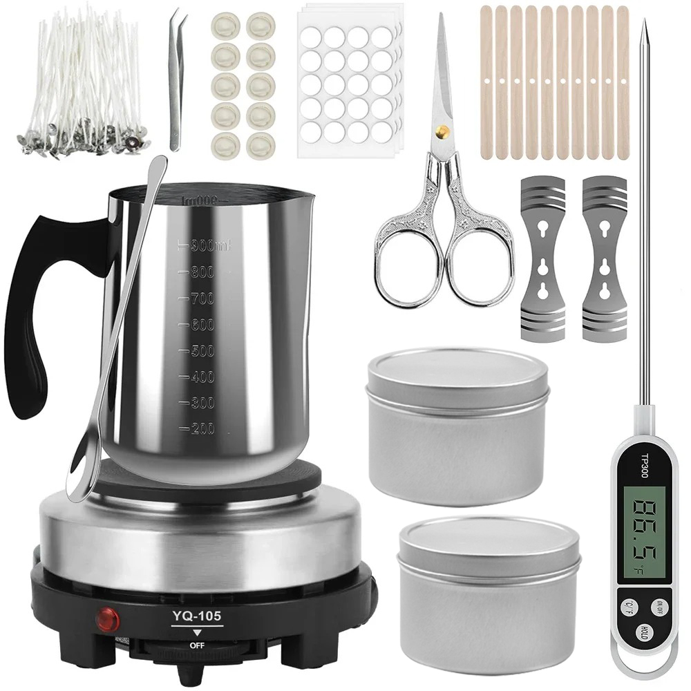 Candle Making Machine - وعاء صب الشموع مع لوحة تسخين