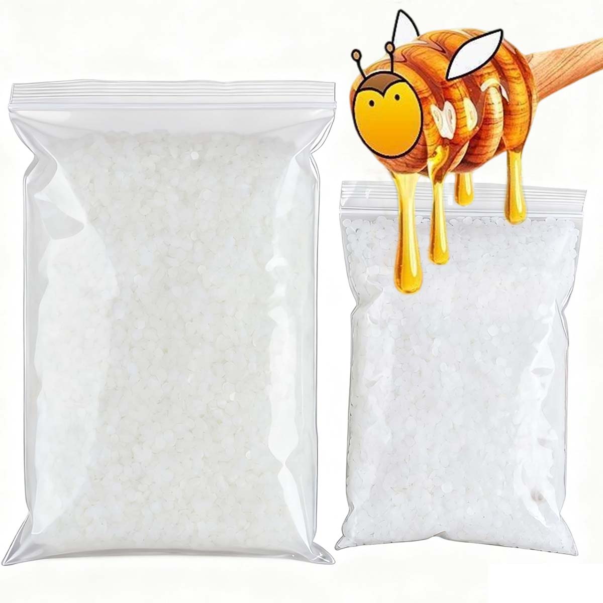 Candle Making Essentials - 200 جرام-1000 جرام شمع العسل الأبيض
