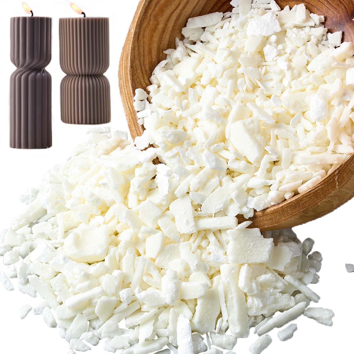 1 جنيه شمع الصويا الأبيض النقي - مراجعة Candle Making Essentials وسعره
